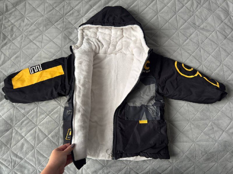 Теплая куртка на мальчика размер 120 3