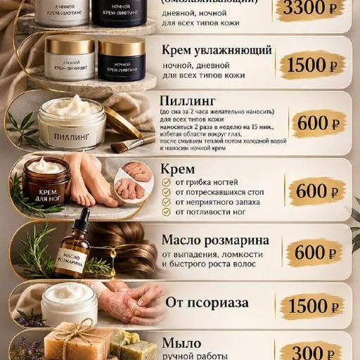 Натуральная косметика ручной работы