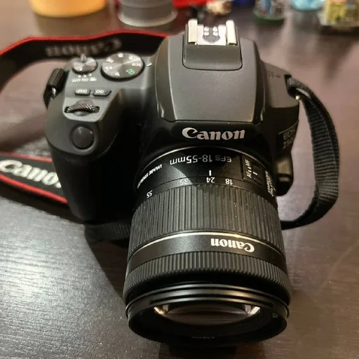 Canon EOS 250D camera with lens