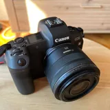 Canon R camera with RF 35mm lens, Fujifilm X-H1 with Fujinon 18-55 lens 1