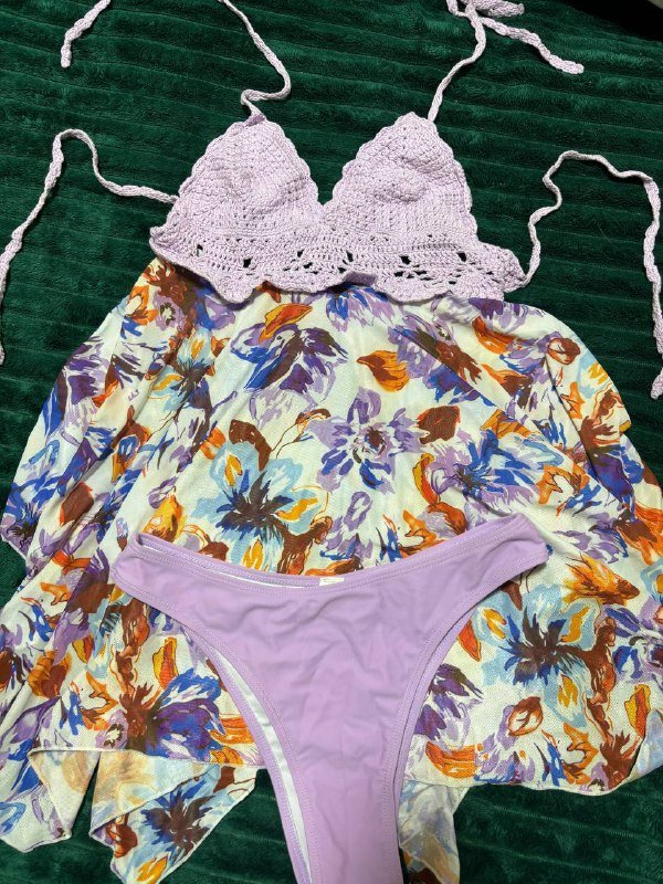 купальники, топ белый размер S 2