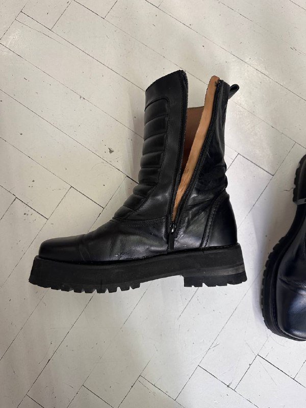 Кожаные ботинки унисекс размер 42 3