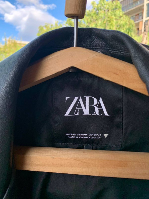 Кожаная куртка косуха Zara 2