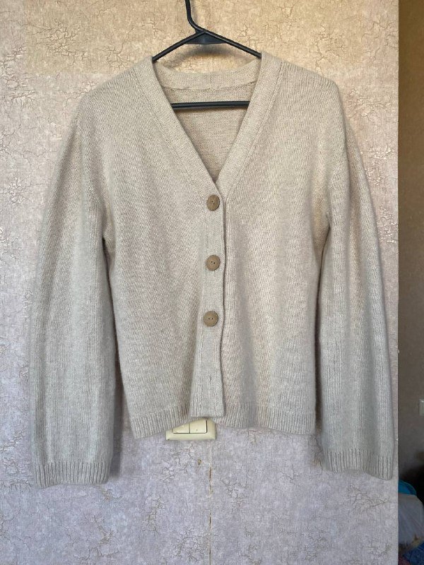 Кардиган из шерсти мериноса, размер L 5