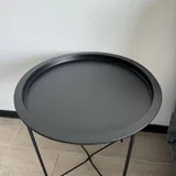 Черный столик, письменный стол, стул, зонтик, шпаклевка 2