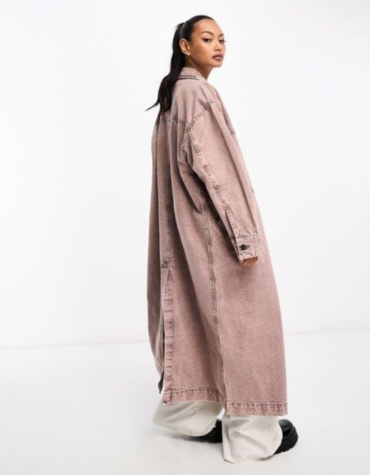 Женское длинное джинсовое пальто WAVEN 2