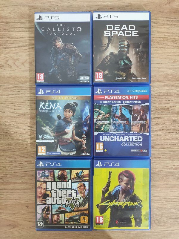 Игры на PS4 и PS5 Dead Space, Callisto Protocol, Uncharted, Cyberpunk 2077, Kena, GTA 5