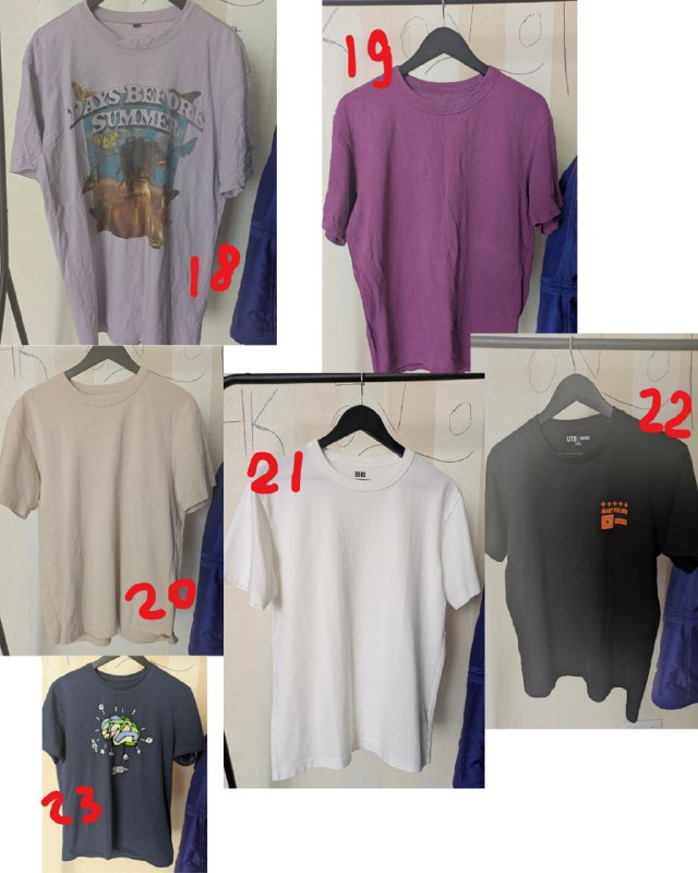 Кроксы белые, Кроссовки Sacouny, Куртка Uniqlo бежевый, Худи мерч жёлтая 4
