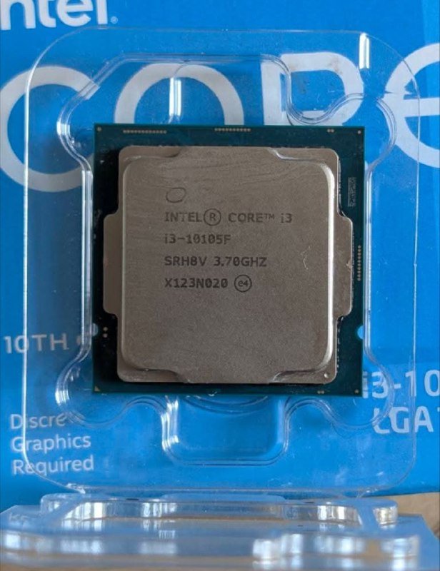 Intel Core i3 10105F процессор с кулером