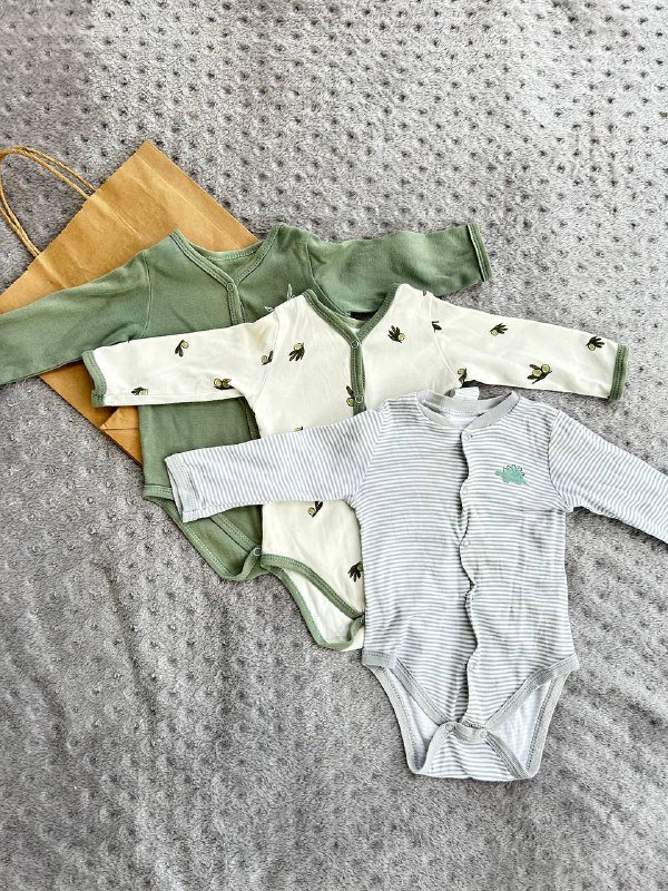 Боди с длинным рукавом 68-74