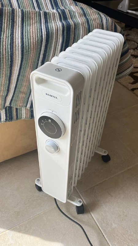 Масляный радиатор обогреватель Kumtel KUM-1225, 9-секционный