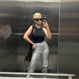 Серебристые джинсы Zara, размер S 3