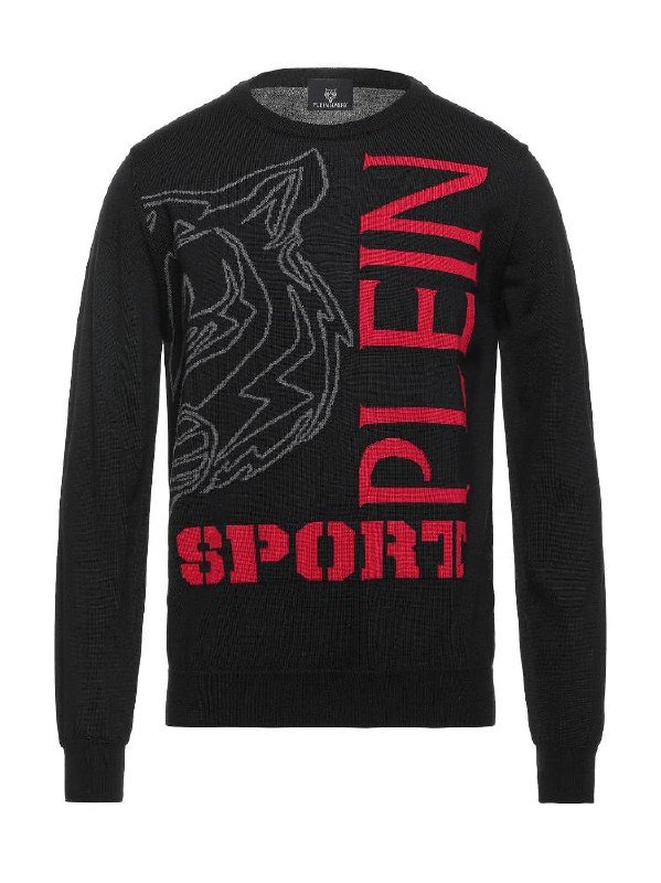 Свитер Plein Sport 100% шерсть мериноса XL, сумка шопер красная