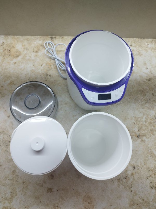 Йогуртница Kitfort KT-2077-1 бело-фиолетовая 2