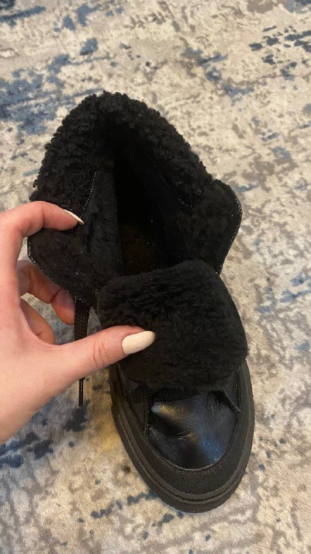 Ботинки из натуральной кожи на меху, размер 37