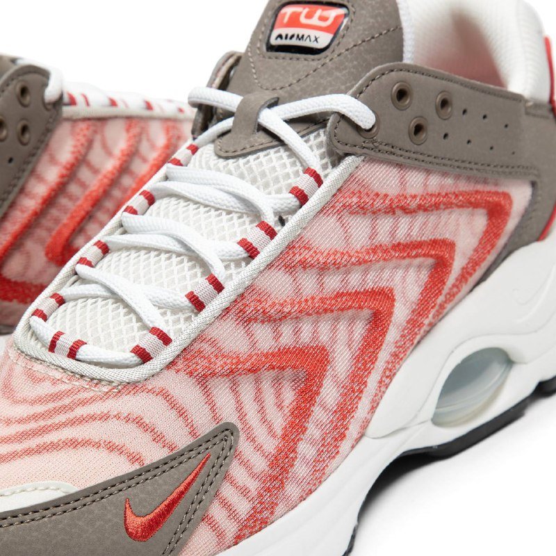 Nike Air Max TW Shoes Red Clay Light Bone Olive Gray