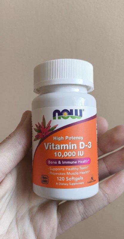 Витамин D-3 10.000 IU Now 90 капсул