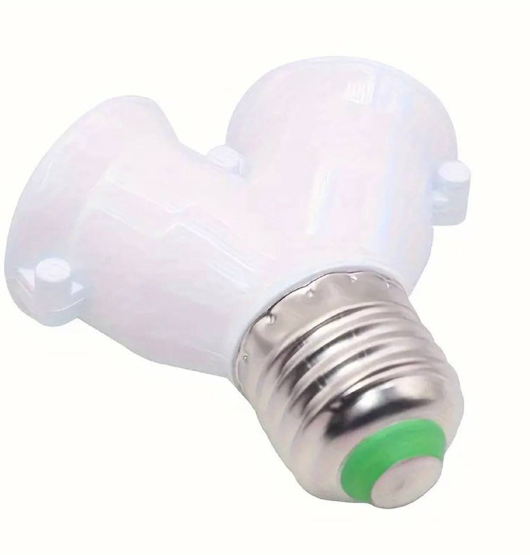 Цоколь разветвитель переходник для лампочек 2