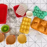 Формочки для печенья, силиконовые формы, миска, кокотницы, нож 2