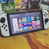 Nintendo Switch OLED белый, игры, аксессуары 3