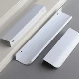 Белые алюминиевые ручки для фасадов дверей 3