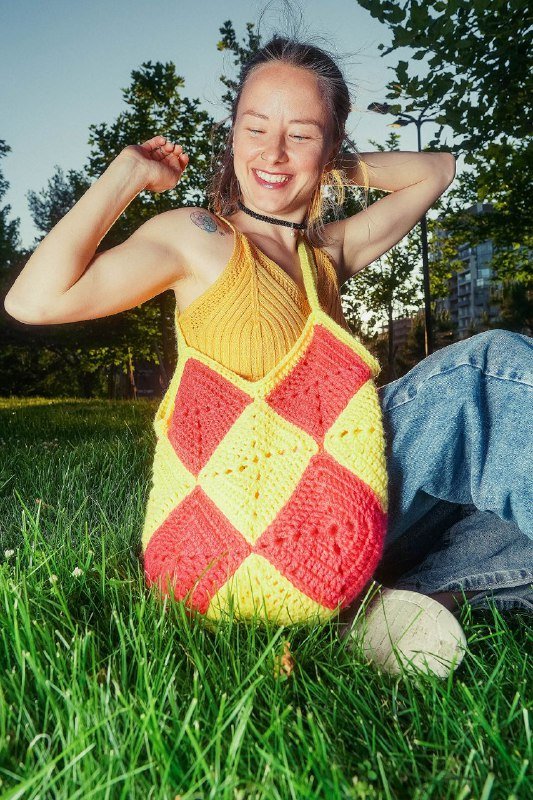 Авоська шоппер ручной работы 3