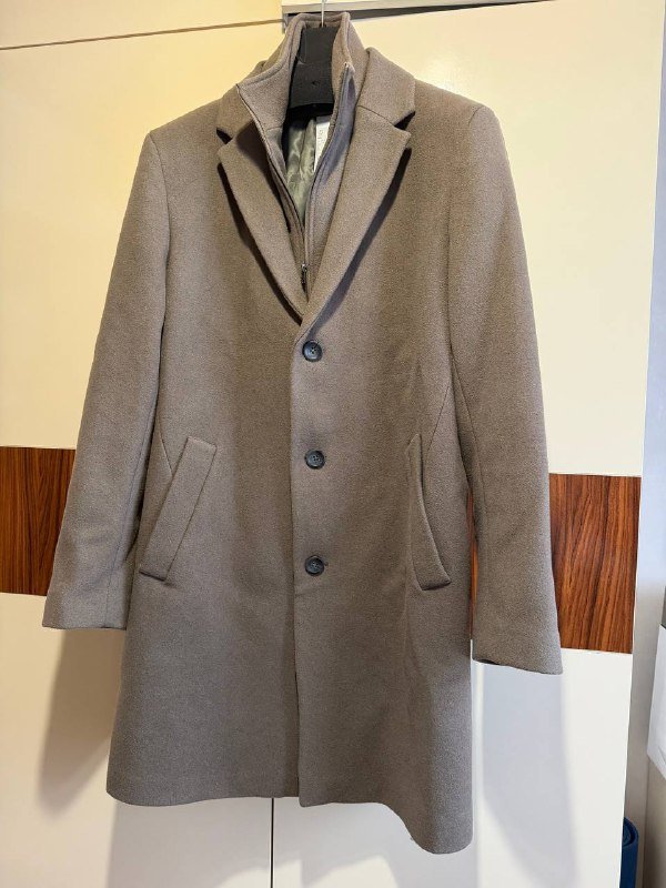 Шерстяное пальто Mango размер L 2