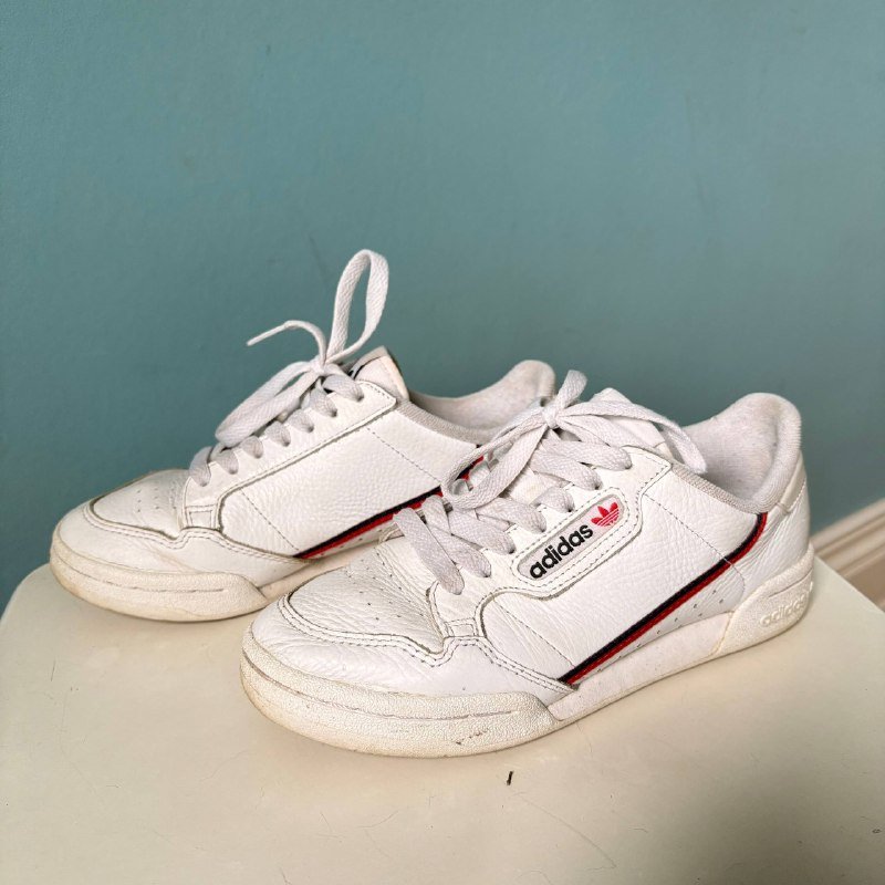 Кожаные кеды adidas