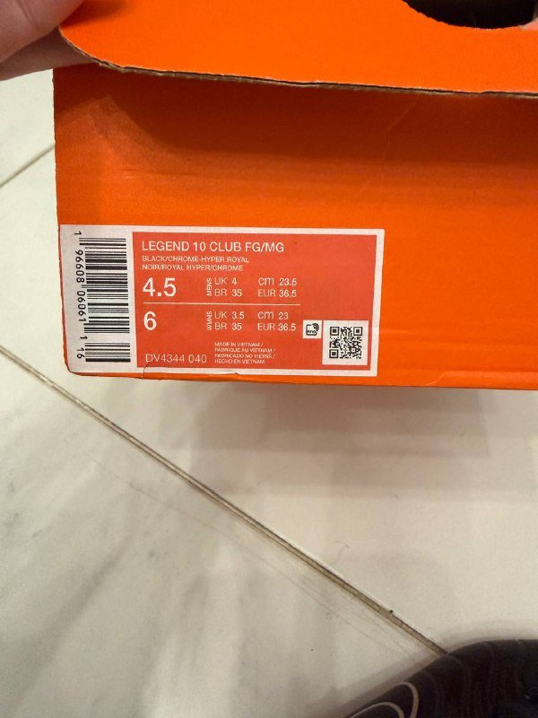 Nike Legend 10 Club FG/MG бутсы 35 размер 6