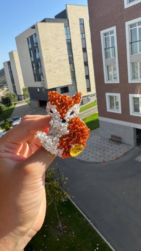 Броши из бисера ручной работы 7