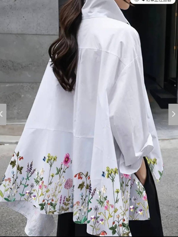 Элегантная блуза с цветочным принтом 2