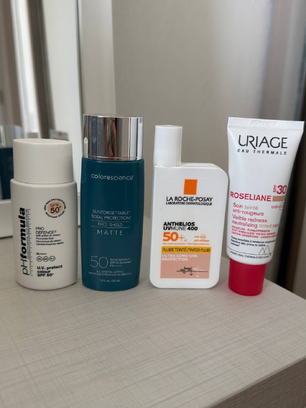 SPF крема Colorescience, pHformula, La Roche-Posay, URIAGE