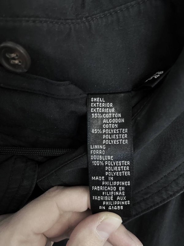 Оверсайз унисекс плащ тренч размер L 4