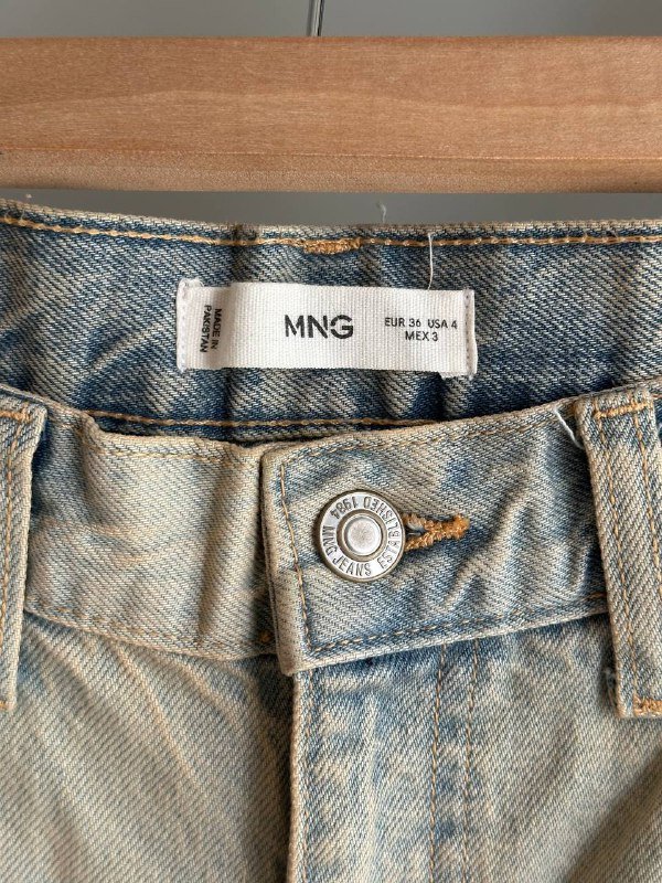 Джинсы MANGO высокие свободные 36 размер 5