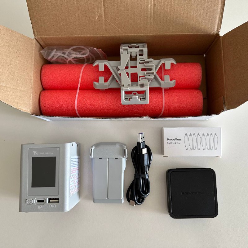 принадлежности для дрона DJI, батарея, хаб, пропеллеры, фильтр, шасси