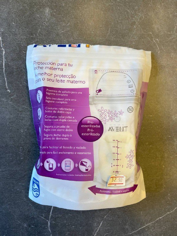 Пакеты для хранения грудного молока 17 шт