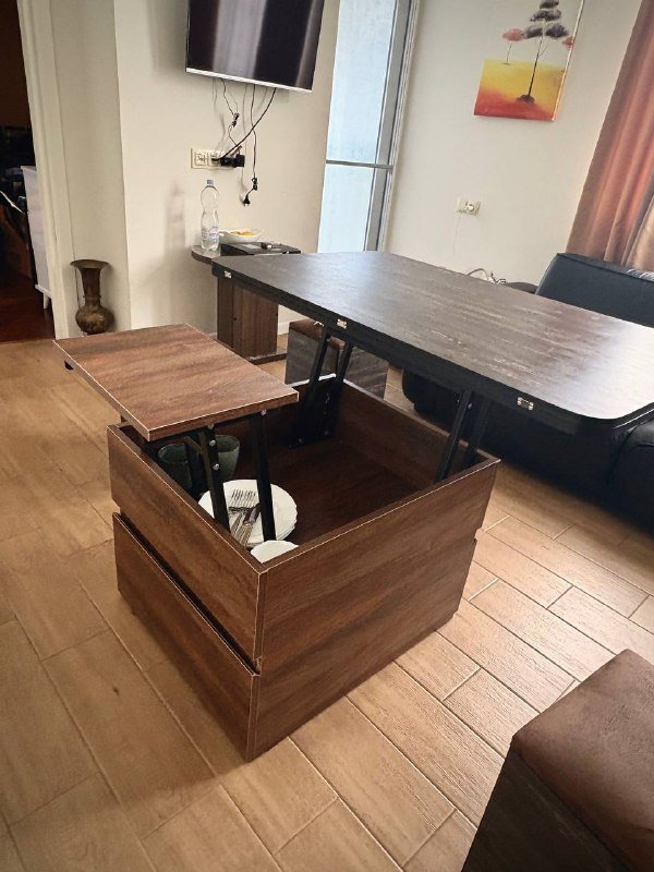 Стол трансформер с 4 стульями 10