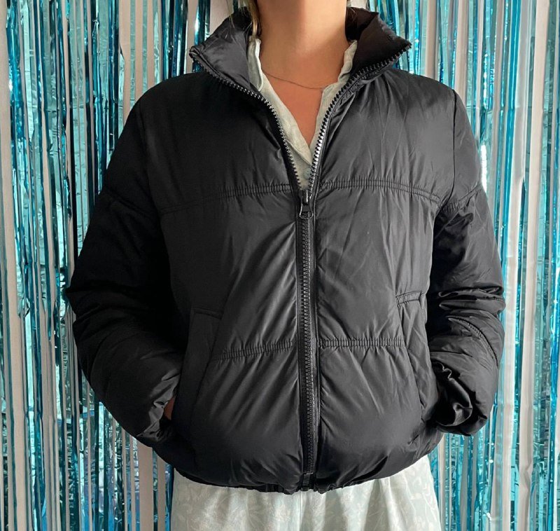 Пуховик oodji черный размер 40 XS