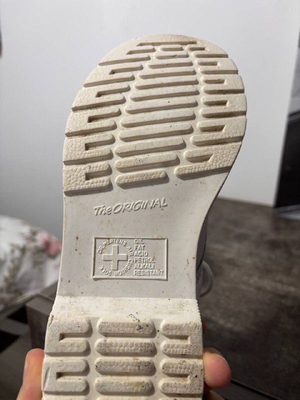 Ботинки Dr Martens Белые из мягкой кожи 5