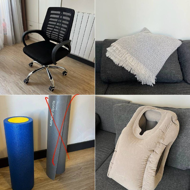 Корзиночки, мусорка, дуршлаг, поднос, фужеры, ваза, емкость, формы для запекания, чайник, салатник, зеркало, сковородка, кастрюля, весы, пылесос, блендер, Xbox series X, плед, подушки, пенный ролл, офисный стул, книги 5