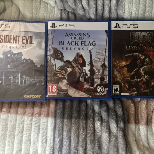 Resident Evil Requiem, Assassin's Creed Black Flag, Doom The Dark Ages