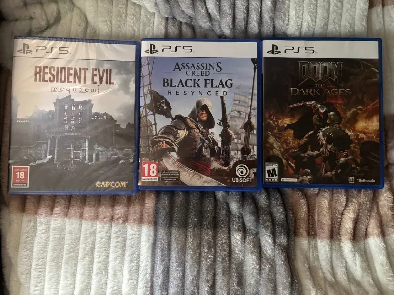 Resident Evil Requiem, Assassin's Creed Black Flag, Doom The Dark Ages