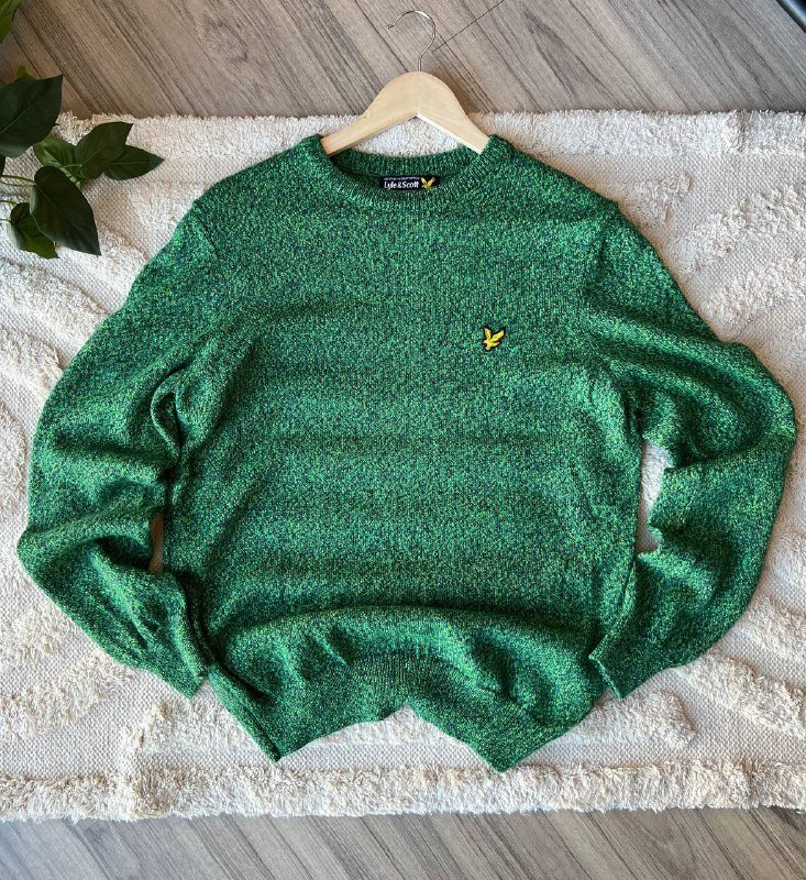 Свитер Lyle & Scott зеленый мужской размер M 2