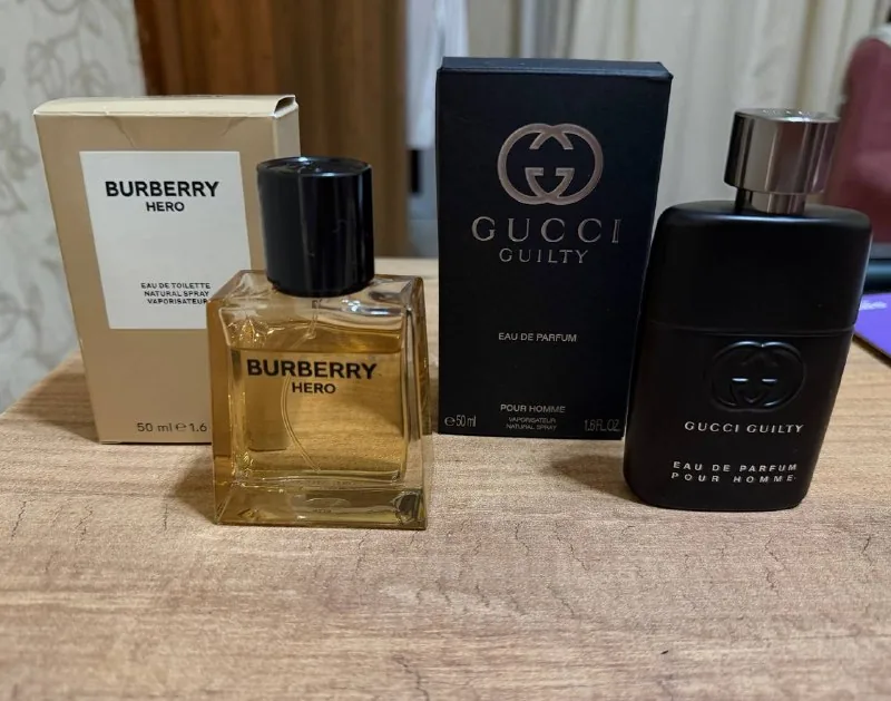 Burberry Hero EDT 50 мл, Gucci Guilty Pour Homme EDP 50 мл