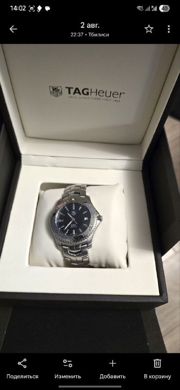 Часы Tag Heuer WJ1110.BA0570 Link оригинал кварц 4