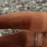 White gold ring with zirconia 2