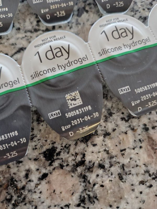 Контактные линзы -3.25, 10 штук 3