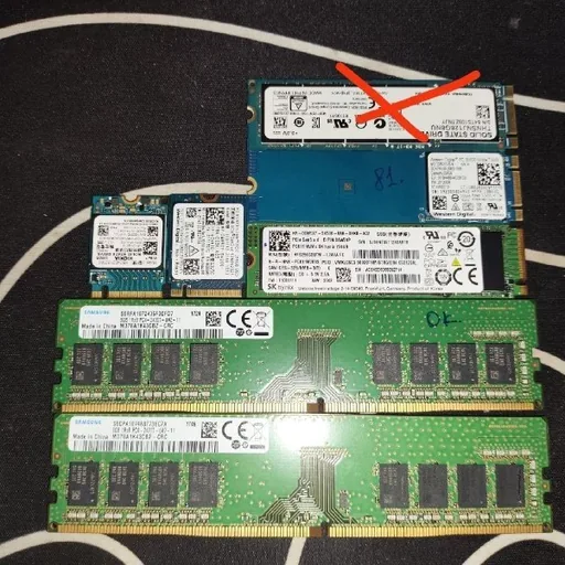 SSD NVMe 256GB, оперативная память DDR4 8GB