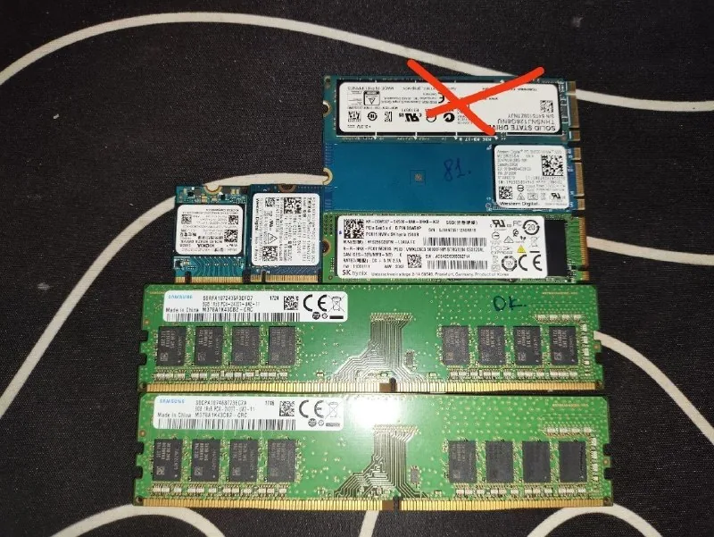 SSD NVMe 256GB, оперативная память DDR4 8GB