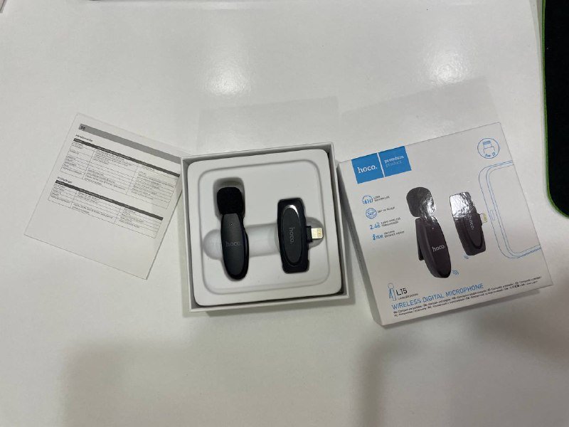 Петличный микрофон hoco l15 для iphone